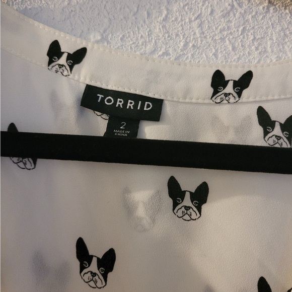 Torrid Harper Georgette Pullover 3/4 Sleeve Blouse size 2 (18-20) - Picture 2 of 4